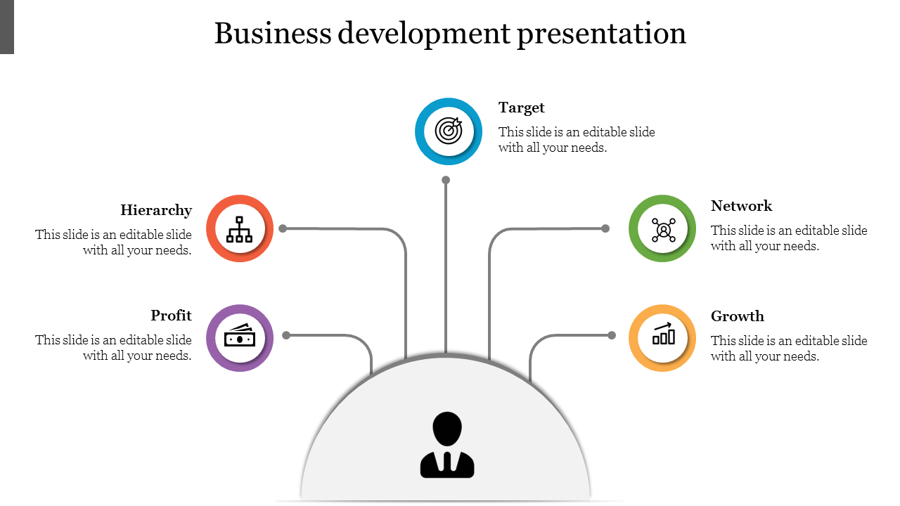 Business Development Presentation With Circle Designs